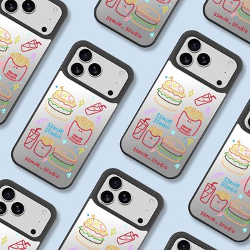 【喜梵妮星球 x Unicorn聯名】獨家2025新款黑色UNIMIRROR iPhone17鏡面保護殼 支援MagSafe磁吸充電 磁吸殼 鏡子殼 防摔殼 Unicorn手機殼