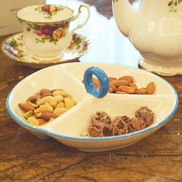 比得兔 陶瓷大圓盤-玫瑰