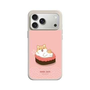 iPhone 17 Pro Max SolidX 貝殼灰 - 柴語錄 Shiba Says - 廢柴鮭魚卵