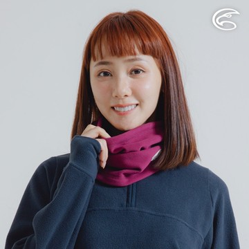 ADISI 雙層超細纖維抗風圍脖 AS24050 丁香紫/黑 (F)