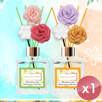 QiMart  MIT春夏款珪藻土擴香瓶-1入組