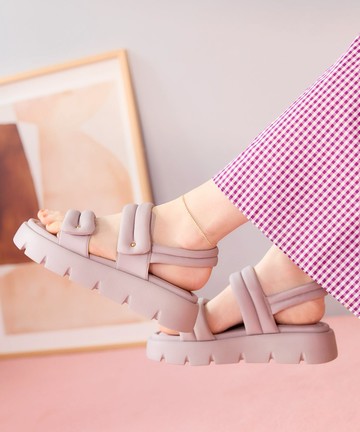 ★Niniko獨家款★雲朵交叉繫帶厚底涼鞋 (51202)