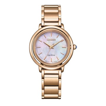 CITIZEN 星辰 官方授權 L系列 Hebe田馥甄廣告款 珍珠貝錶-女錶(EM1103-86Y)31.2mm