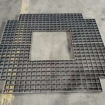 朝晨熱鍍鋅鋼格柵異形圓形平臺鋼格板不銹鋼齒形防滑踏步板水溝蓋[DD1106002]