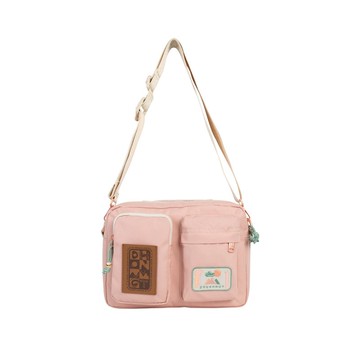 【DOUGHNUT】9.7吋 防潑水 側背/肩背 Satchel 平板包 2用-粉 DW