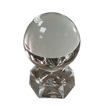 【喨喨飾品】天然通透36mm白水晶球 H38