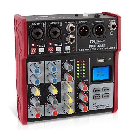 Studio Audio Sound Mixer Board Channel Bluetooth Compatible Professional Portable Digital Dj Mixing Console w  USB Mixer Audio Interface -並行輸入