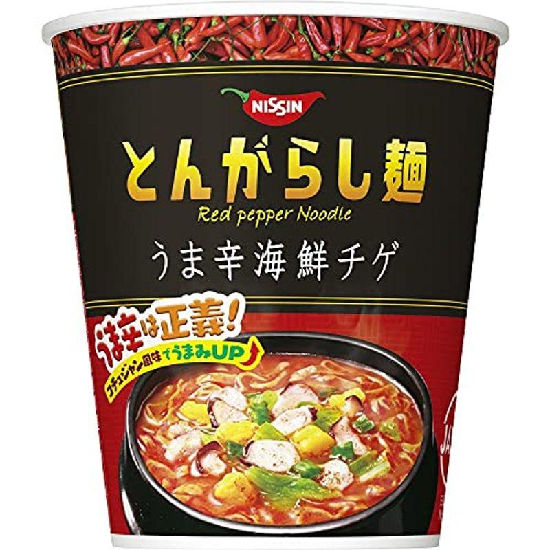 日清食品 日清のとんがらし麺 うま辛海鮮チゲ 63g×12個