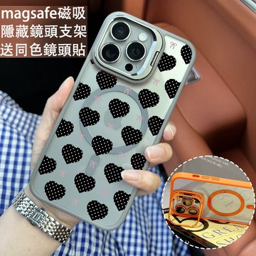 甜心蝴蝶結 磁吸防摔殼 金屬鏡頭支架 磁吸手機殼 iPhone 17 16 15 14 13 12 11 Max 防摔殼