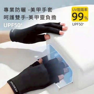 %🔥隔日到貨🔥美麗佳人 隔冰絲防曬半指手套 美甲防曬 UV 冰絲手套 黑白 膚色 灰色 紫色四色