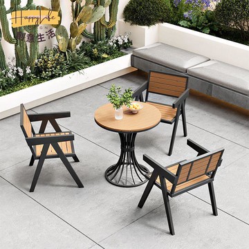 免運 洽談桌椅 輕奢桌椅組合  咖啡廳奶茶店戶外露天庭院桌椅組合陽臺室外喝茶泡茶休閑桌椅套裝可開發票 全館六折 工廠現貨直銷 新品特價 c9014