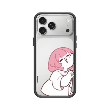iPhone 17 Pro Max Mod NX -邊框背蓋組合 (相機按鈕) 黑 - 於是日常了 - 高調閃光彈－比心RJ