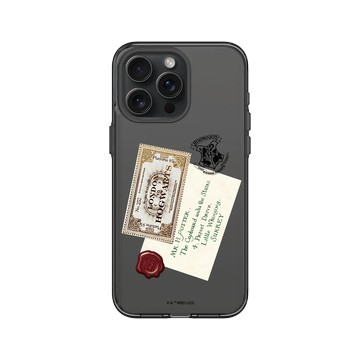 iPhone 15 Pro Max Clear 酷墨灰 - 哈利波特 Harry Potter - 入學信封和車票