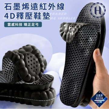 希爾頓石墨烯遠紅外線4D鞋墊安穩組+【SONGEN松井】PTC陶瓷發熱小型輕便暖氣機/電暖器(SG-110FH(B))