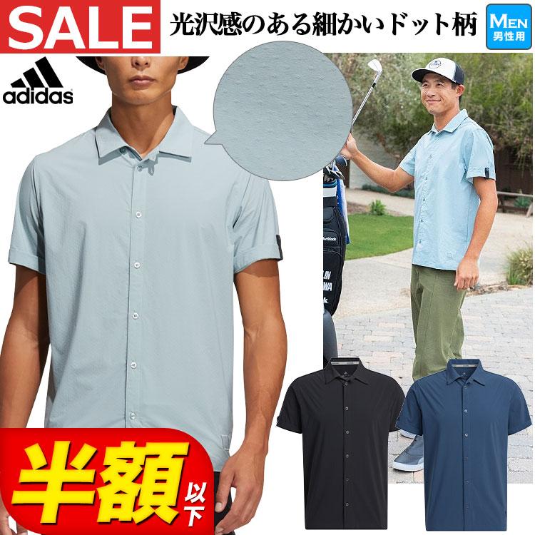 アディダス ゴルフウェア シャツ 春 夏 ボタニカルプリント 半袖