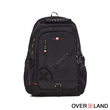 OVERLAND - 美式十字軍 - LOGO浮印機能筆電大容量後背包 - 30691