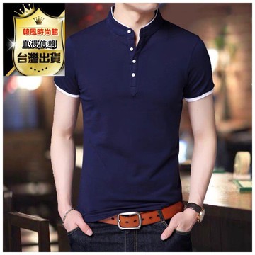 ?JKRS短袖✨ 台灣現貨 ✨ M~4XL 5色經典 POLO衫  短袖 立領 衣服 潮衣 襯衫 男上衣 夏季(TM1)