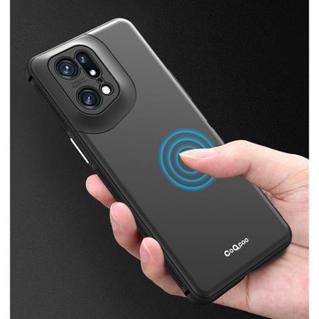 適用于OPPO保護套FindX5膚感烤瓷Pro自修復精孔FindX3磨砂Reno7Pro防摔Reno9石墨色Reno8時尚百搭簡約手機殼