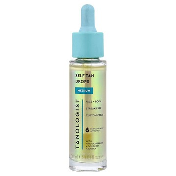 Tanologist, Self Tan Drops, Medium, 1.01 fl oz (30 ml)