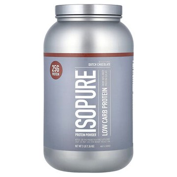 Isopure, Isopure低碳水化合物蛋白質粉，荷蘭巧克力口味，3磅（1361克）