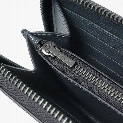 コーチ 長財布 COACH 財布 メンズ ラウンドファスナー クロス