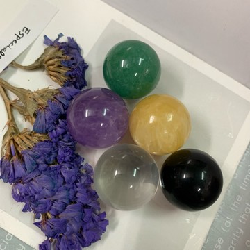 天然 五行水晶球🌈 迷你款式不佔空間❤️開運天然水晶良品💯五行相生💰紫水晶球 白水晶球 粉水晶球 黃玉球 A0212