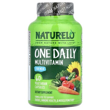NATURELO, 男性每日一粒多維生素，60 粒素食膠囊