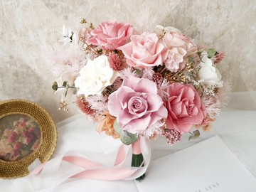 自然型不凋捧花【麗芙花園】永生捧花/拍婚紗/婚禮捧花