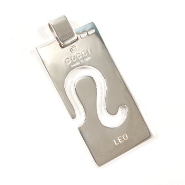 【日本直送．二手美品】GUCCI 墜飾 星座 LEO 獅子座 盤狀 925銀 飾品