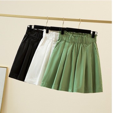 品牌折扣店商場專柜撤柜女裝尾貨清倉夏裝高腰百搭闊腿休閑短褲女