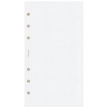 PAPERIDEAS 活頁替芯 點陣 白瑤紙  1個  80張  A6