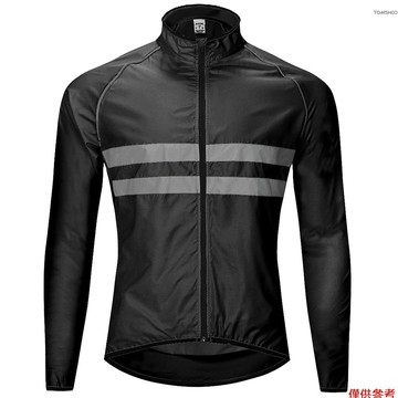 Winn 反光長袖自行車騎行服風衣外套防水防風戶外運動自行車騎行跑步外套