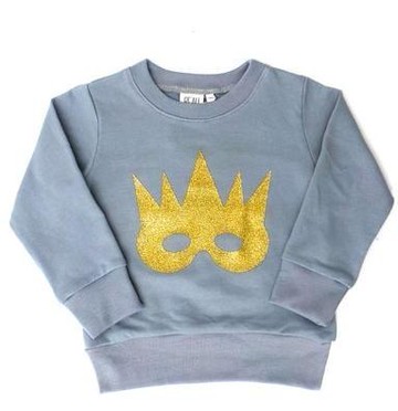 灰色金眼罩上衣