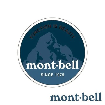 【mont-bell】貼紙-STICKER #7『藍黑』1124854 戶外 露營 登山 健行 休閒 時尚 裝飾 貼紙