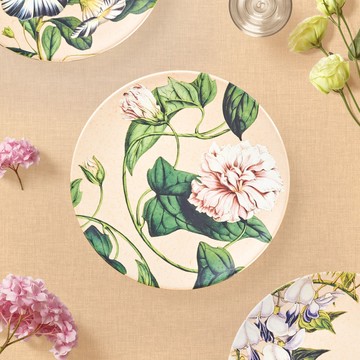 台灣 Vitamin M for Living 復古庭園 23公分 餐盤 牡丹