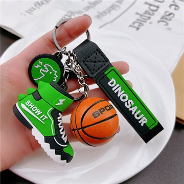 迷你立體球鞋籃球模型鑰匙扣汽車家用創意男女背包掛件鎖匙圈環