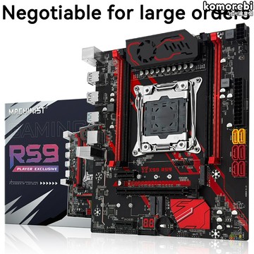 【雙NVME疾速】X99 RS9主板 M-ATX主板 遊戲主板 服務器主板 LGA2011-3 DDR4內存 雙M.2接口 支持多顯卡 電競工作站專用