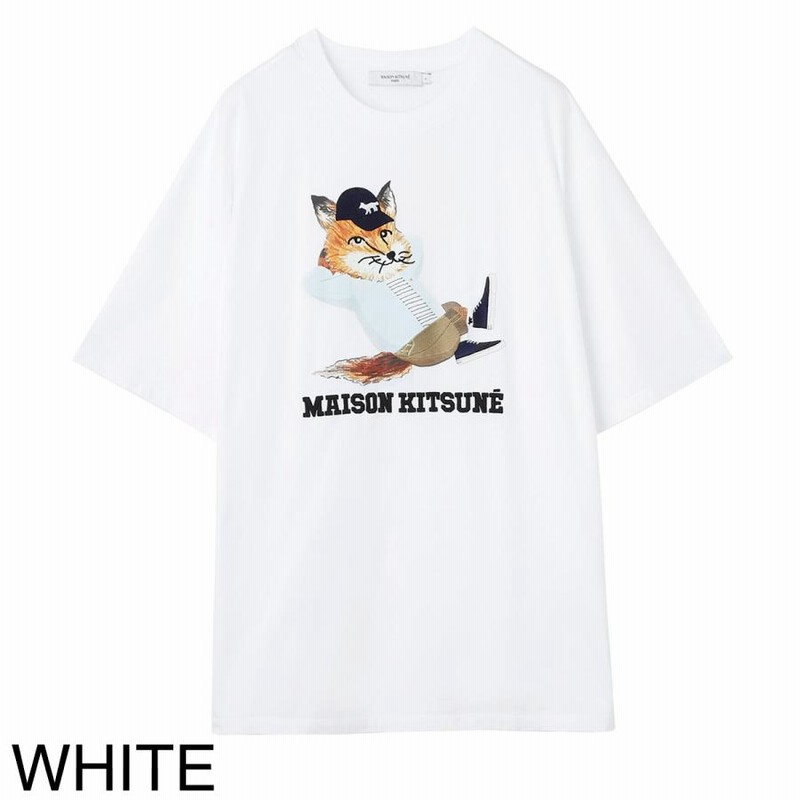 メゾンキツネ MAISON KITSUNE クルーネックTシャツ メンズ ...