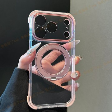 真氣囊防摔 彩盾透明磁吸 簡約高級感 適用 iPhone 17 16 15 14 13 pro max 保護殼 磁吸殼