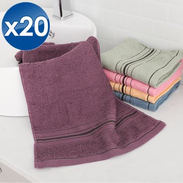 HKIL-巾專家 獨家開發款台灣製石墨烯毛巾(5色任選)-20入組