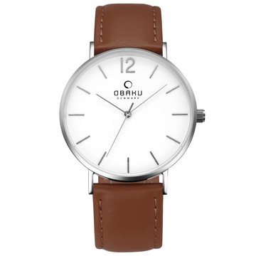 OBAKU 精粹重現十週年限定真皮錶款-V197GXCWRN