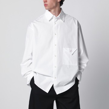 White Nappe cotton shirt