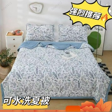 全店免運🎁🌬️夏涼被 空調被 單人150×200 雙人200×230 可機洗 碎花圖案 超輕薄棉被 家用四季被 涼感