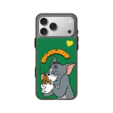 iPhone 17 Pro Max Clear (相機按鈕) 酷墨灰 - 湯姆貓與傑利鼠 Tom and Jerry - 相親相愛