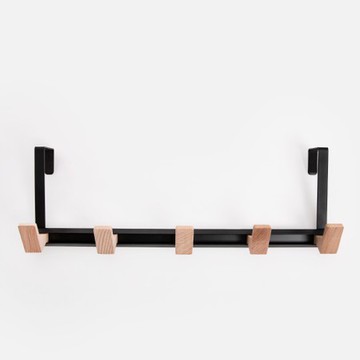 伊登可調式五連門後排鉤 黑