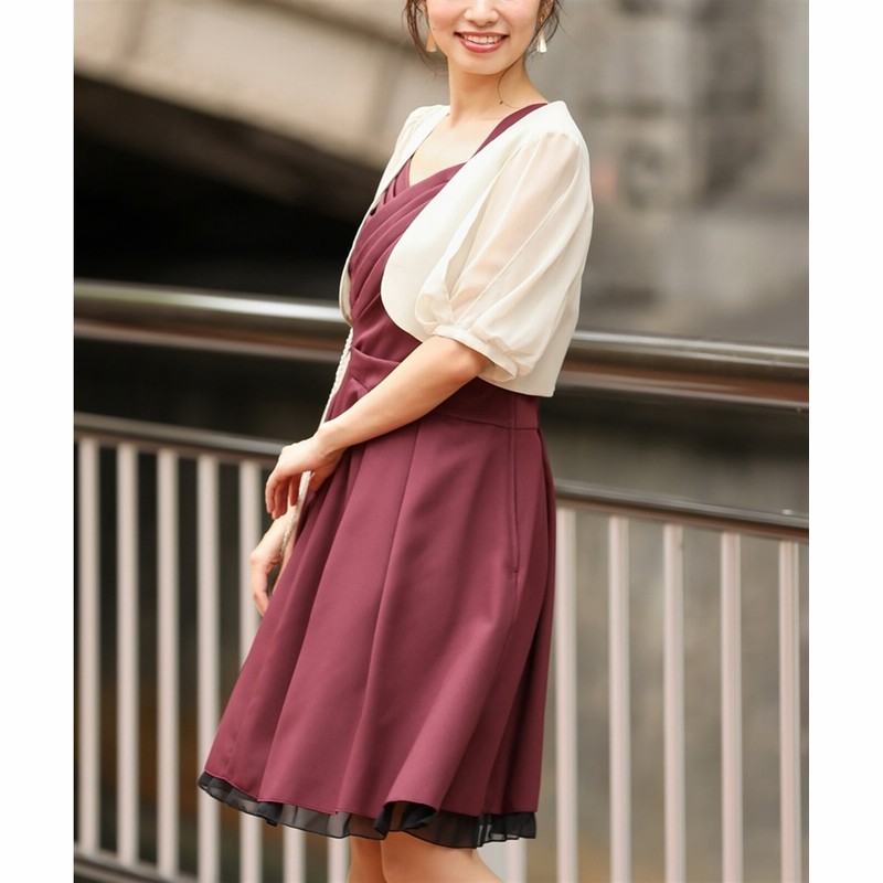 ２点セット カシュクールワンピースドレス シフォンボレロ 結婚式 二次会 お呼ばれ対応 大きいサイズ有 謝恩会 二次会 通販 Lineポイント最大1 0 Get Lineショッピング