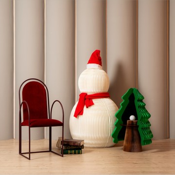 十八紙  聖誕風琴雪人 - 中-B摩登配件