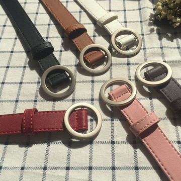 皮帶女ins風男潮年輕人自動扣網紅牛仔褲百搭 免打孔同款個性