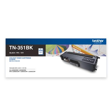 brother 兄弟牌 原廠正品碳粉匣 TN-351BK 適用機型 MFC-L8600CDW/HL-L8350CDW  1個  黑色