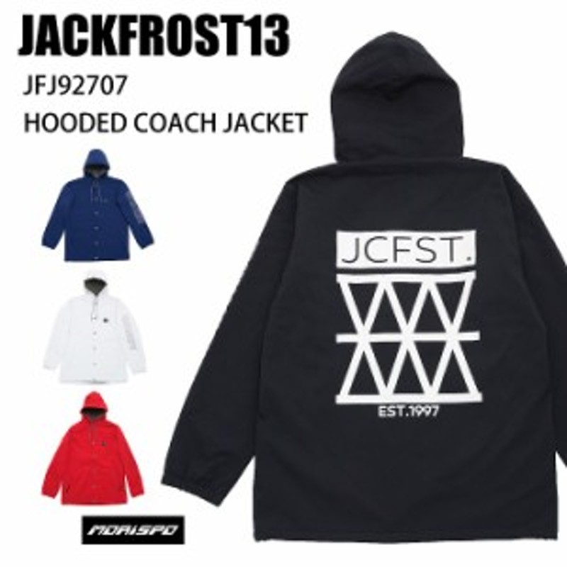 JACKFROST13 ジャックフロスト JFJ92707 HOODED COACH JACKET 19-20